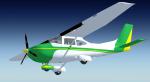 FSX Default Cessna 182 S Skylane White/Green Texture